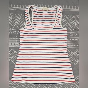 Sezane Scoop Neck Striped Tank Top Size XS
